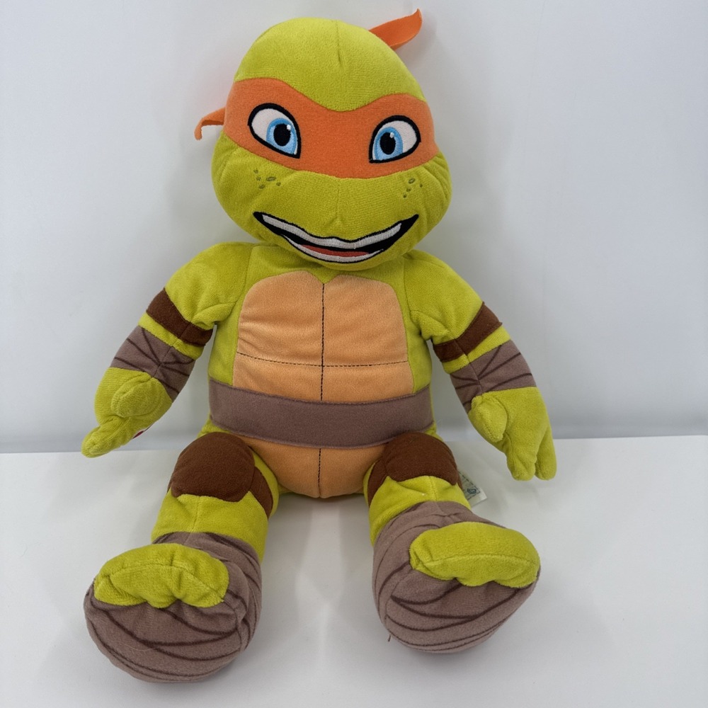 Teenage Mutant Ninja Turtle Build A Bear Michelangelo Stuffed Animal Plush‎ 18"
